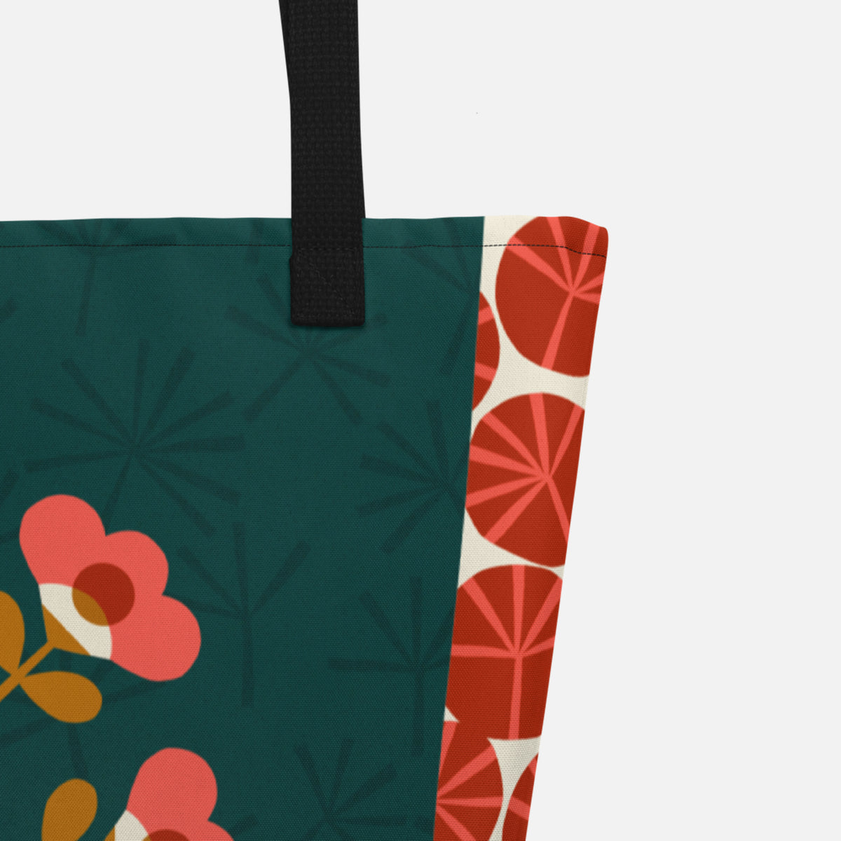 Bolsa Grande SKOG TEAL · Blomma